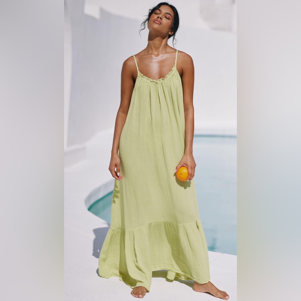 Anthropologie Malika Gauze Maxi Dress - Light Airy Breezy Beach Coverup